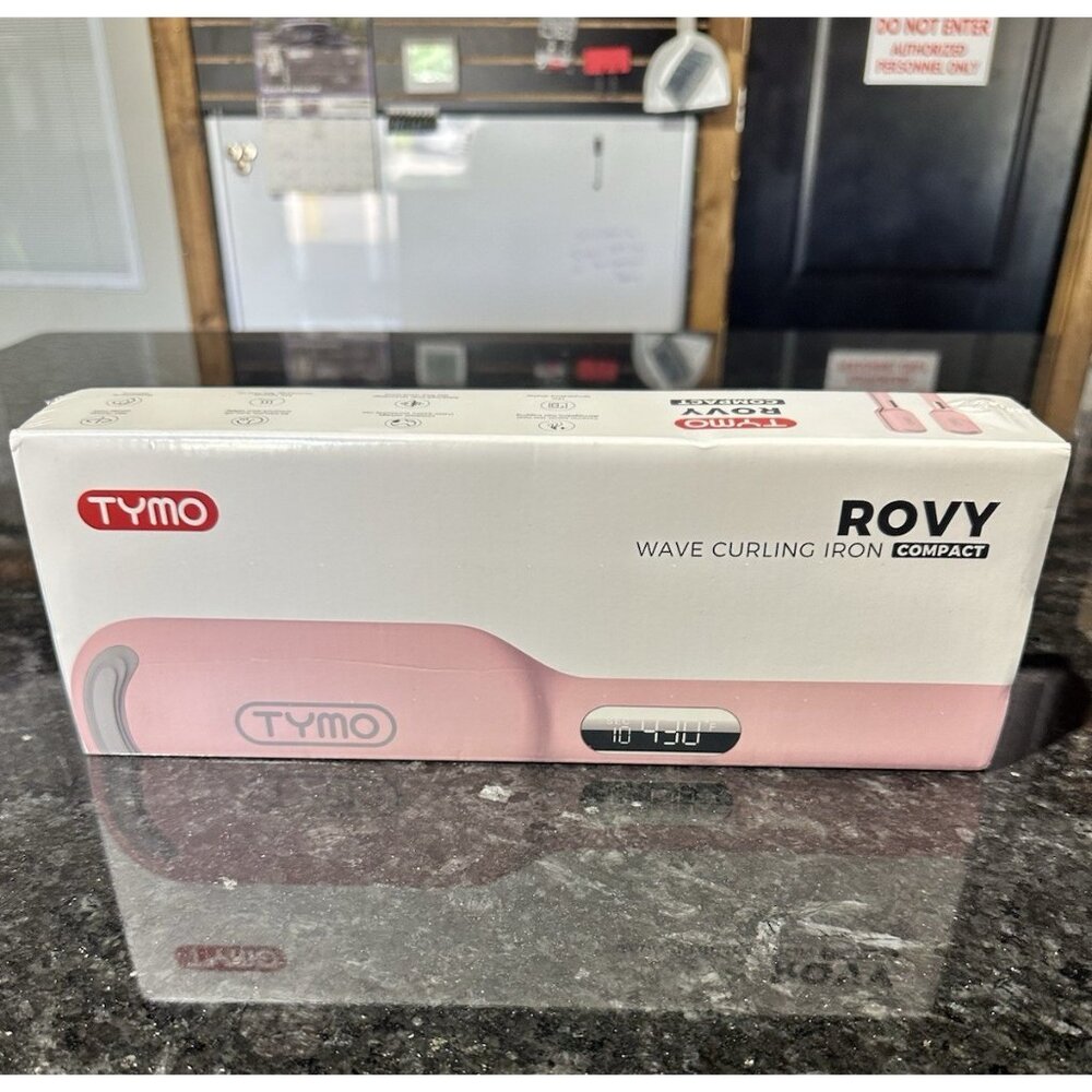 TYMO Pink Wave Curling Iron Compact